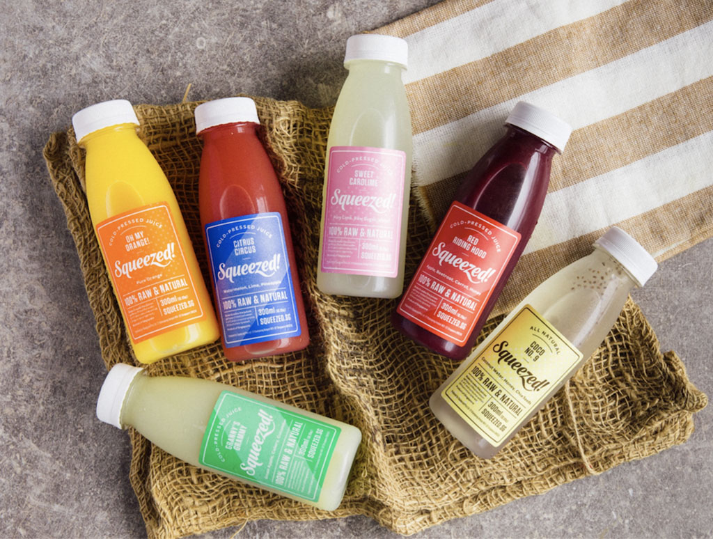 SQUEEZED! HPP COLD-PRESSED JUICE, IMPORTED AND DISTRIBUTED BY PROVENANCE DISTRIBUTIONS SINGAPORE